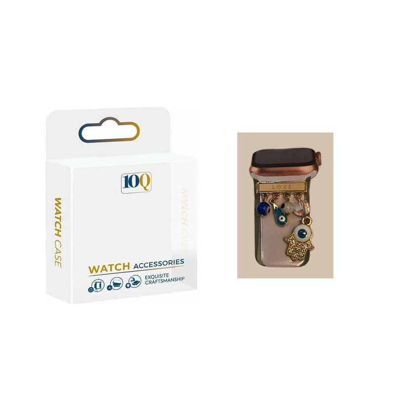 حلقه تزئینی تنکیو مدل Q-EARRING مناسب برای اپل واچ سایز 38/40/41/42/44/45/46/49 میلیمتری